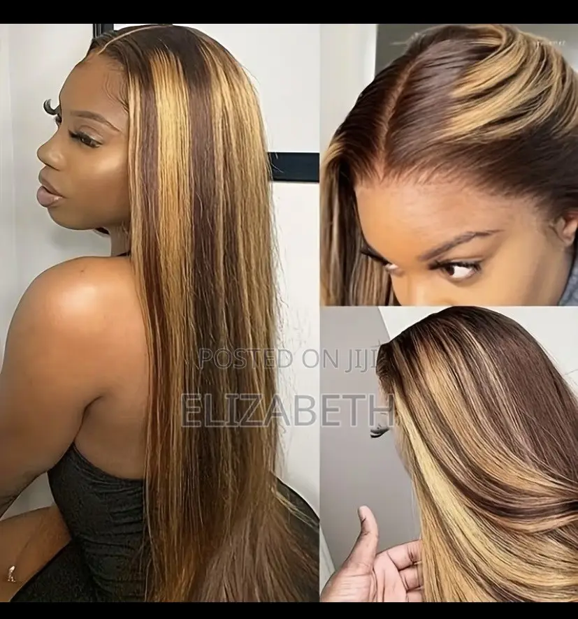 Frontal 30inchs High Quality Blend Straight Wigs