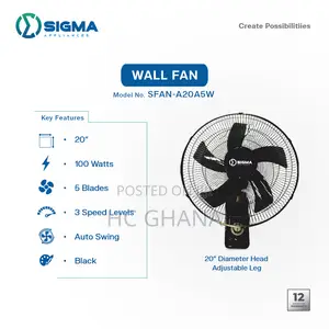 SIGMA 20" Wall Fan