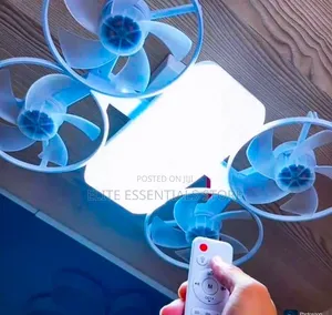 2 in 1 Drone Ceiling Cooling Fan LED Light With Remote Control