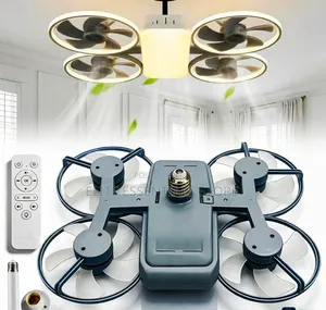 2 in 1 Drone Ceiling Cooling Fan LED Light With Remote Control