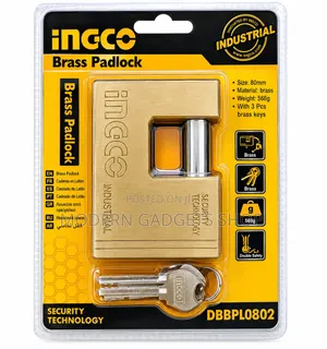 Ingco Industrial Heavy-Duty Padlock With Keys