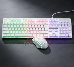 Gaming Keyboard and Mouse Combo, K1 RGB LED Backlit Keyboard