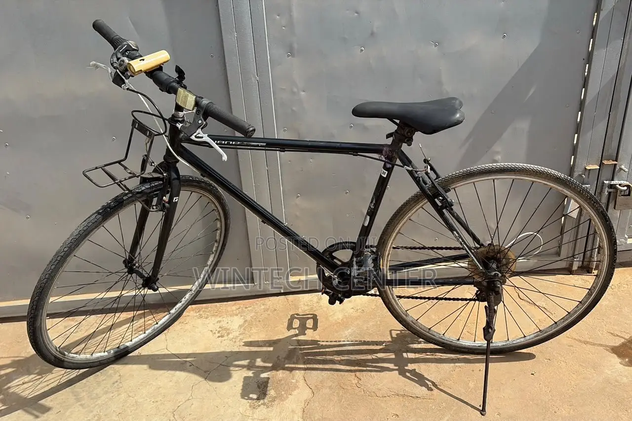 Close-Up View of Grey City Bicycle