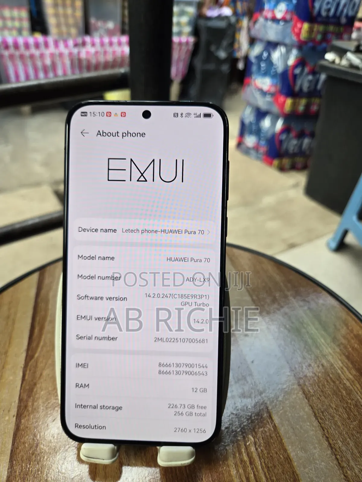 Huawei Pura 70 256 GB Black