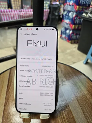 Huawei Pura 70 256 GB Black