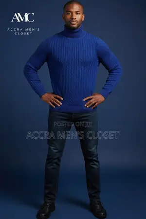 Men’s Knitted Turtleneck Sweaters – Long Sleeve Tops