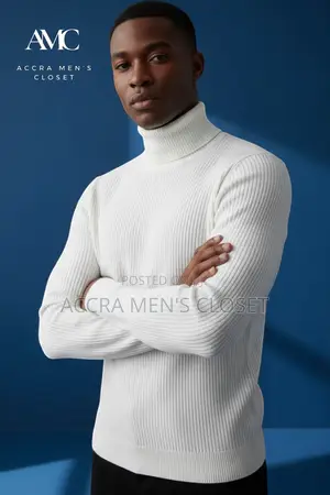 Men’s Knitted Turtleneck Sweaters – Long Sleeve Tops