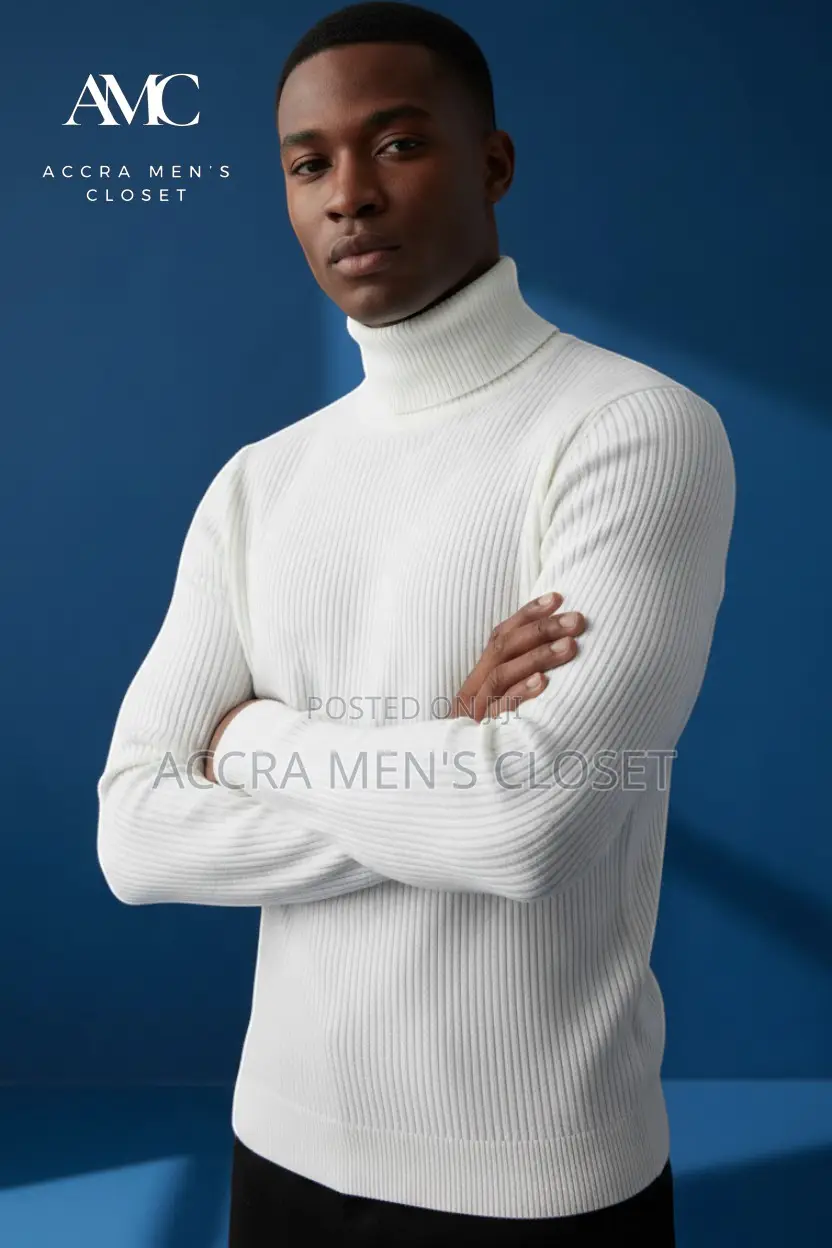 Men’s Knitted Turtleneck Sweaters – Long Sleeve Tops