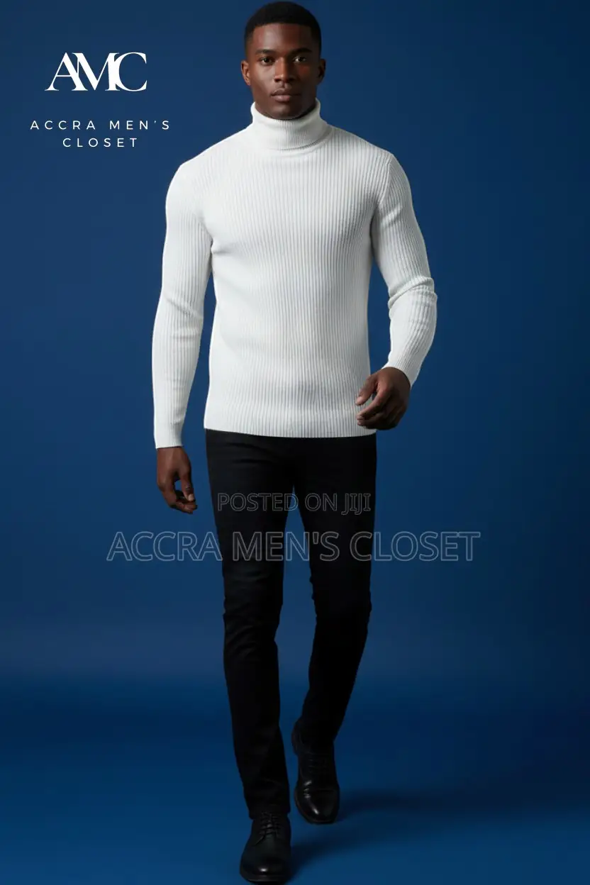 Men’s Knitted Turtleneck Sweaters – Long Sleeve Tops