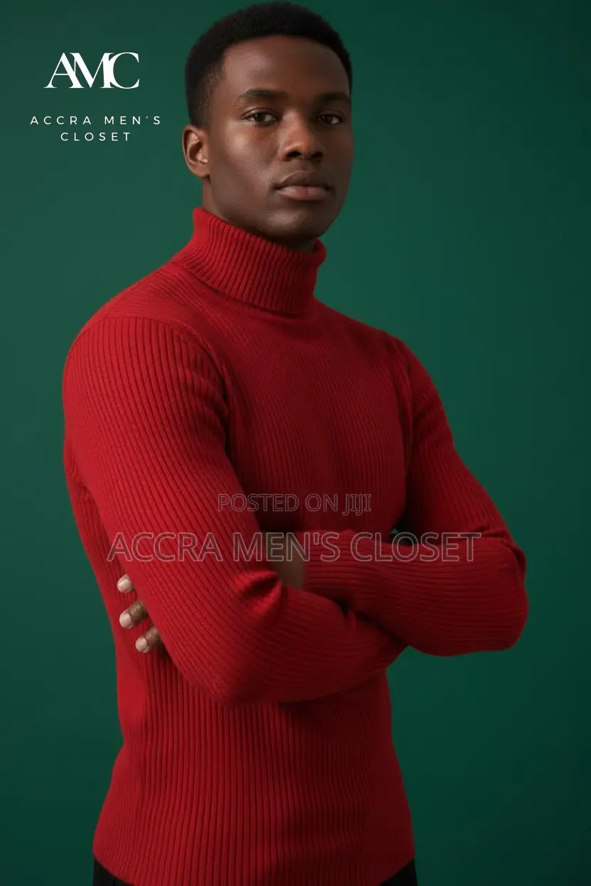 Men’s Knitted Turtleneck Sweaters – Long Sleeve Tops