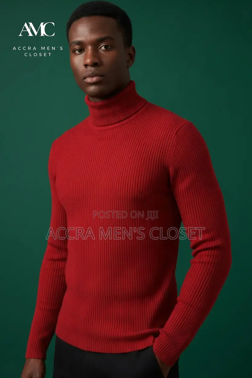 Men’s Knitted Turtleneck Sweaters – Long Sleeve Tops