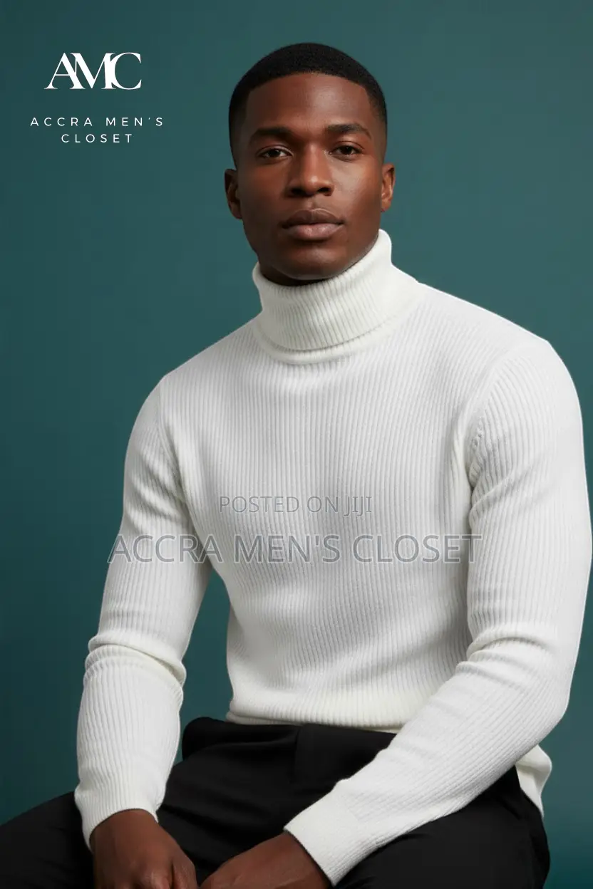Men’s Knitted Turtleneck Sweaters – Long Sleeve Tops