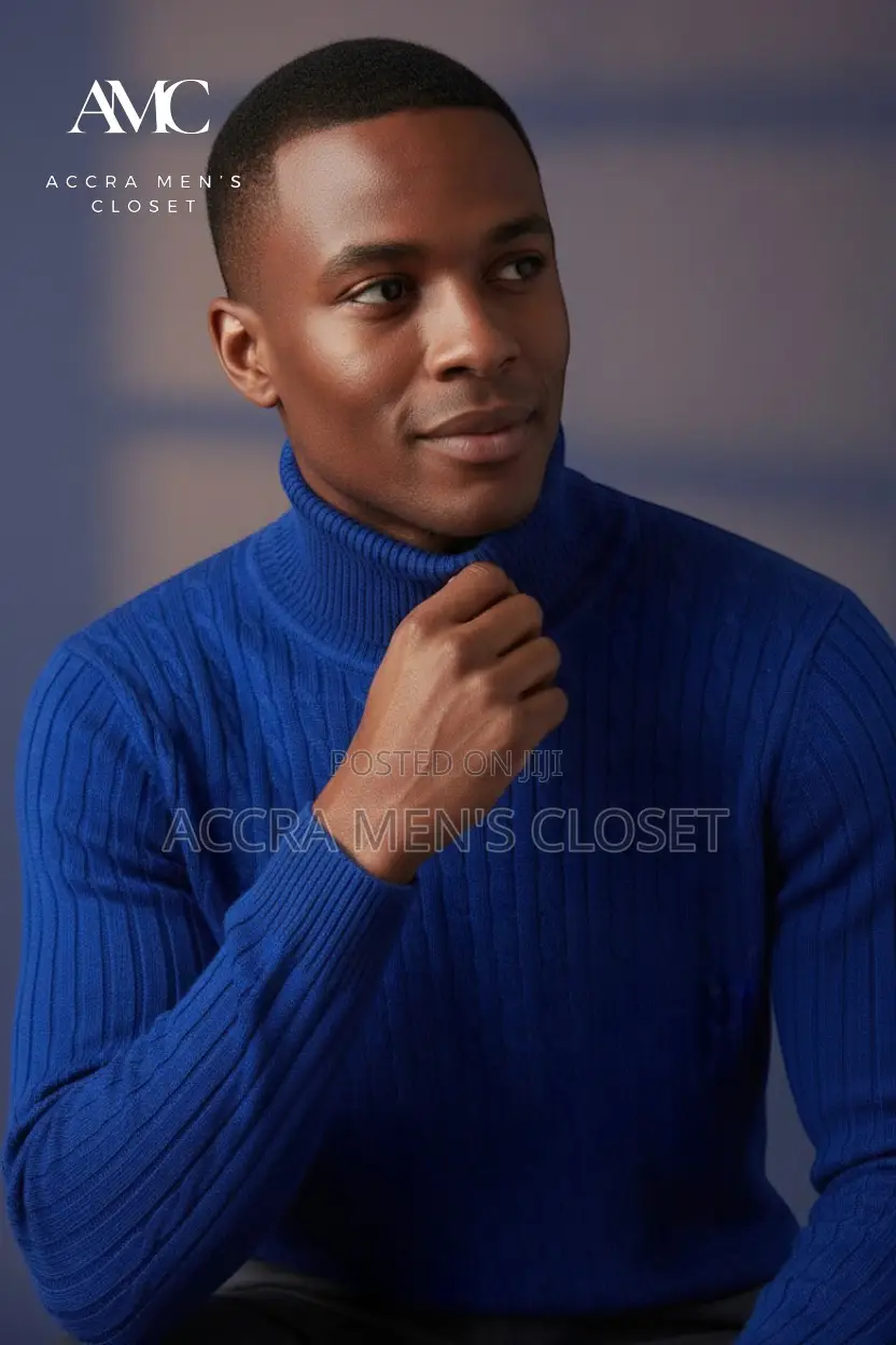 Men’s Knitted Turtleneck Sweaters – Long Sleeve Tops