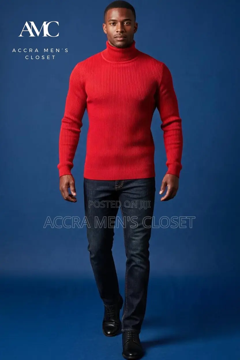 Men’s Knitted Turtleneck Sweaters – Long Sleeve Tops