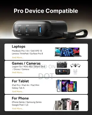 INIU Laptop Power Bank, 25000mAh 100W Fast Charging