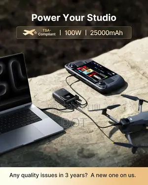 INIU Laptop Power Bank, 25000mAh 100W Fast Charging