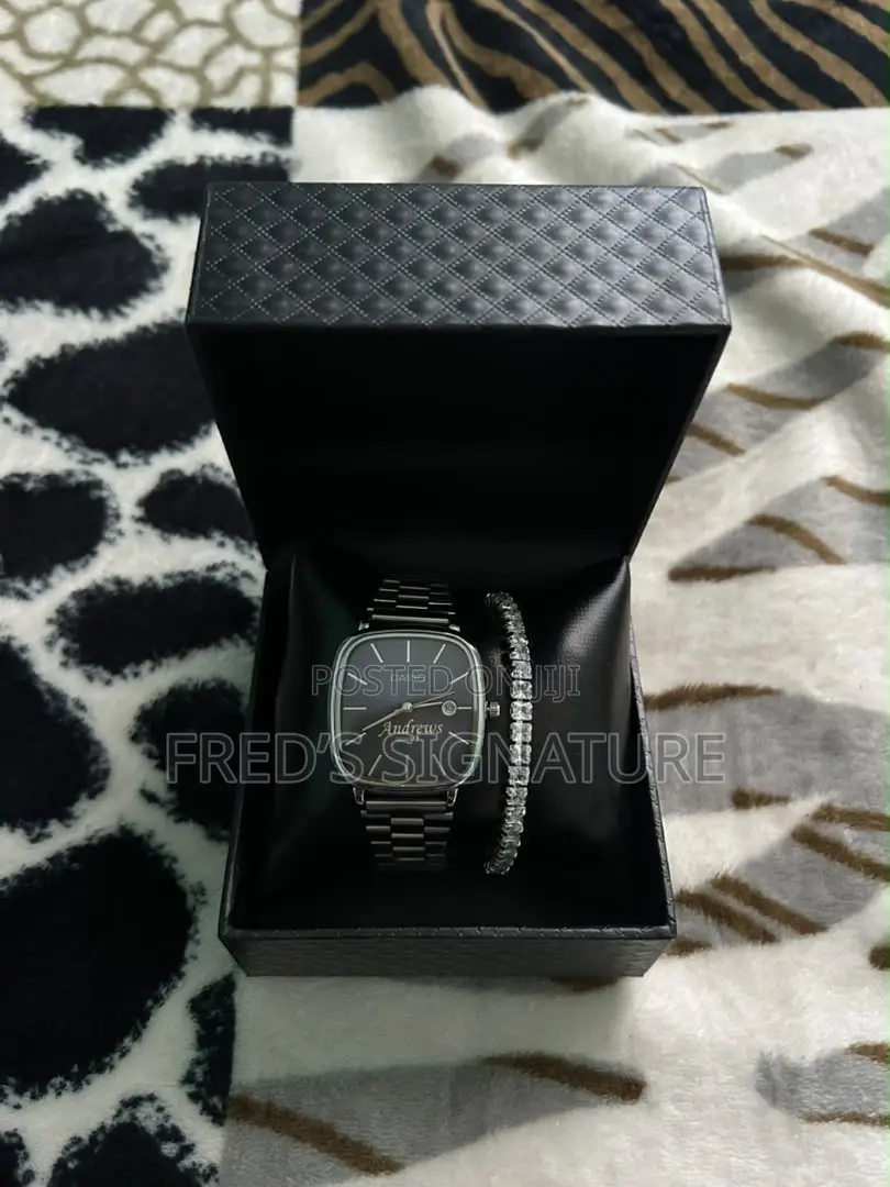 Customized Wrist Watch + Tennis Bracelet
