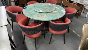 Luxurious 6 Chairs Marble Table ( T004)