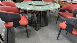 Luxurious 6 Chairs Marble Table ( T004)