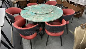 Luxurious 6 Chairs Marble Table ( T004)