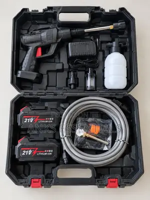 Portable 21V Lithium-Ion Pressure Washer Gun With Hardshell Case