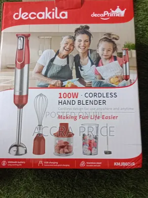 Decakila 100W Cordless Hand Blender for Easy Blending