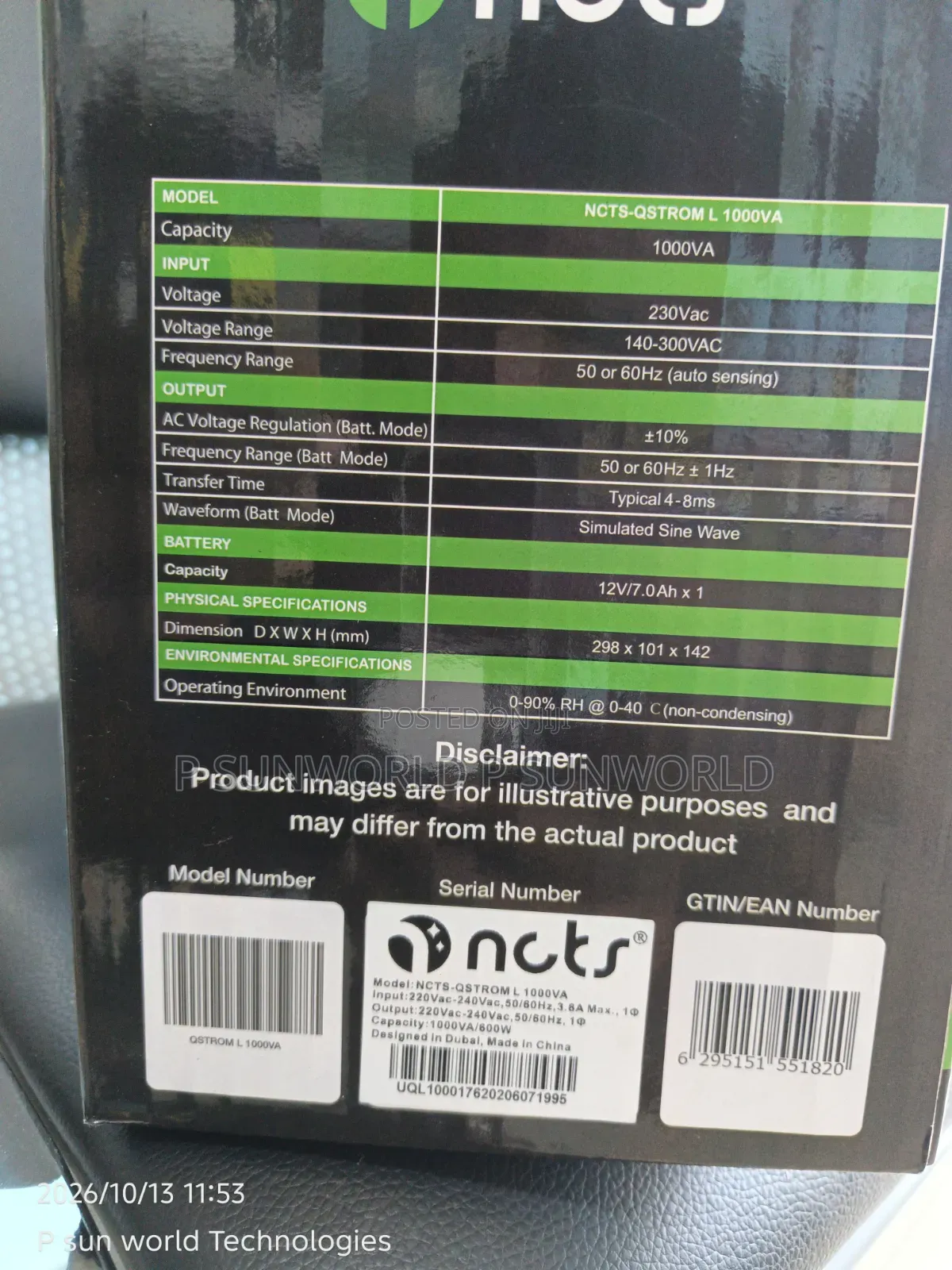 1000va Ups NCTS