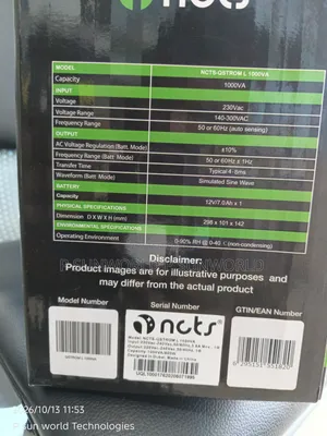1000va Ups NCTS