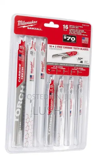 Milwaukee Sawzall 16-Piece Metal-Cutting Reciprocating Saw Blade Set