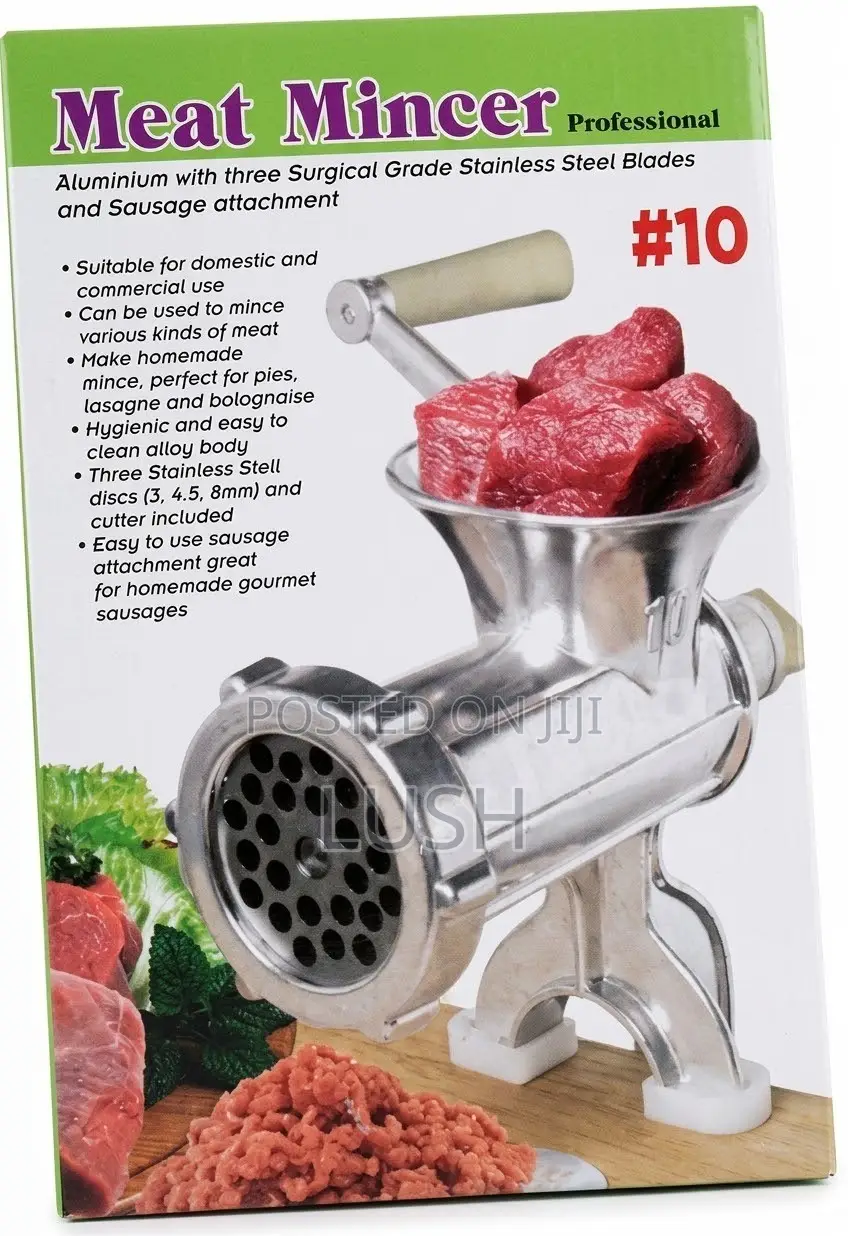 Original #10 Professional Heavy Duty Manual Meat Mincer