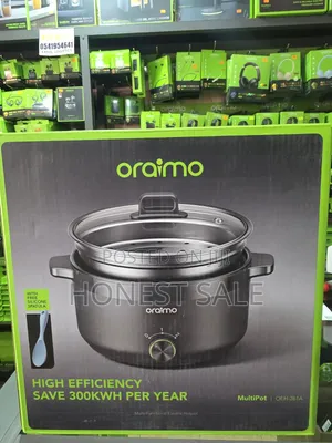 Oraimo MultiPot 3L Energy-Saving Electric Pot With Steamer