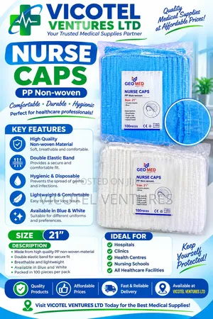 Disposable Nurses Cap 100pcs