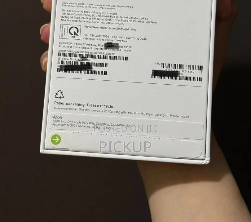 New Apple iPhone 17 Pro Max 512 GB Silver