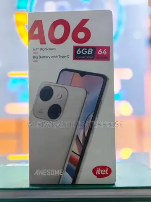 New Itel A06 64 GB Black