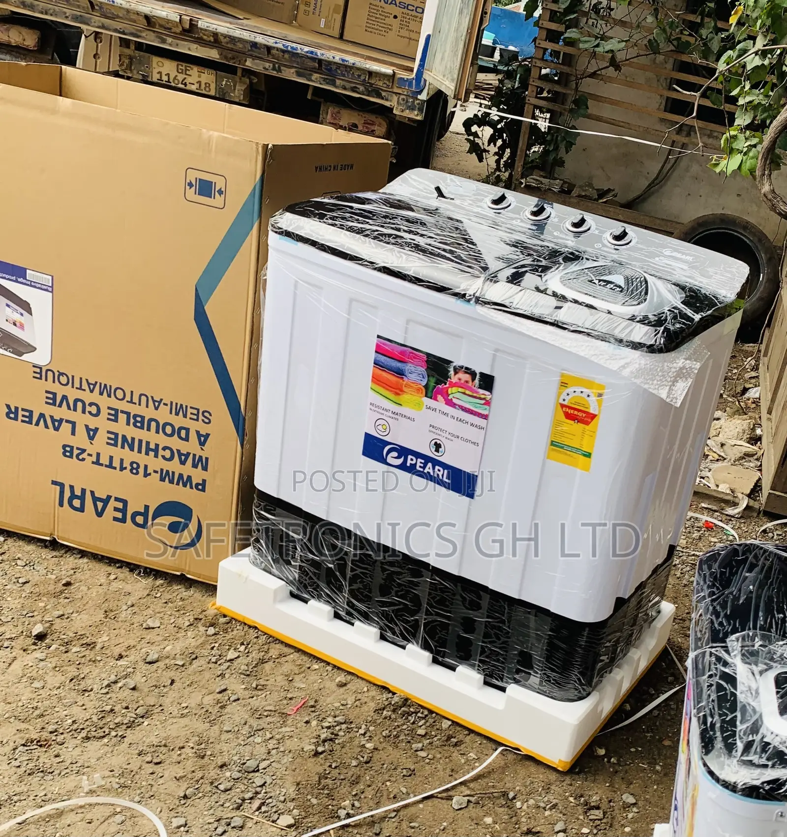 Available Black White Pearl 18kg WashingMachine