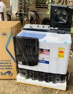 Exclusive Pearl 18kg WashingMachine White Black