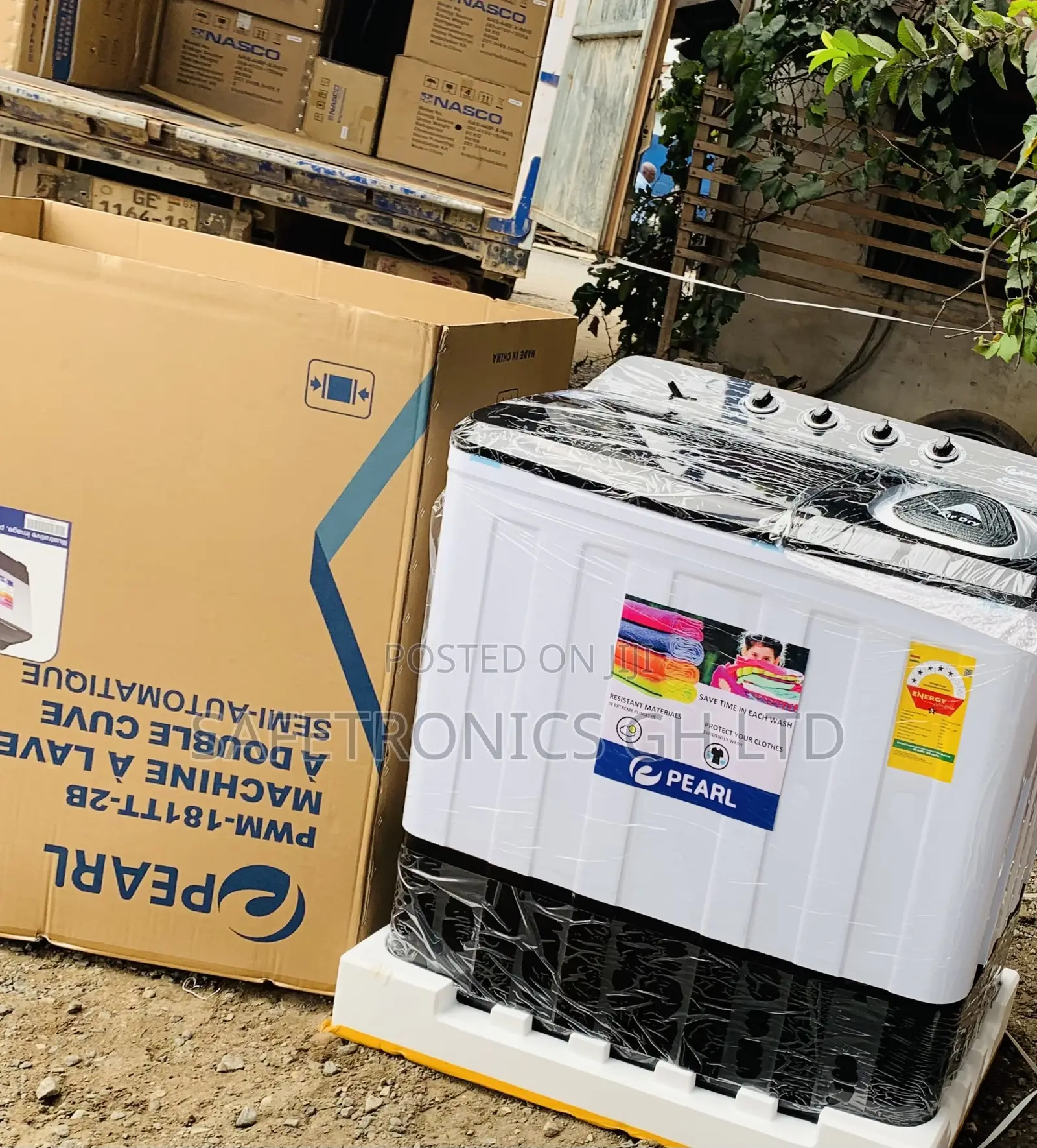 Affordable White Black Washing Machine 18kg Pearl