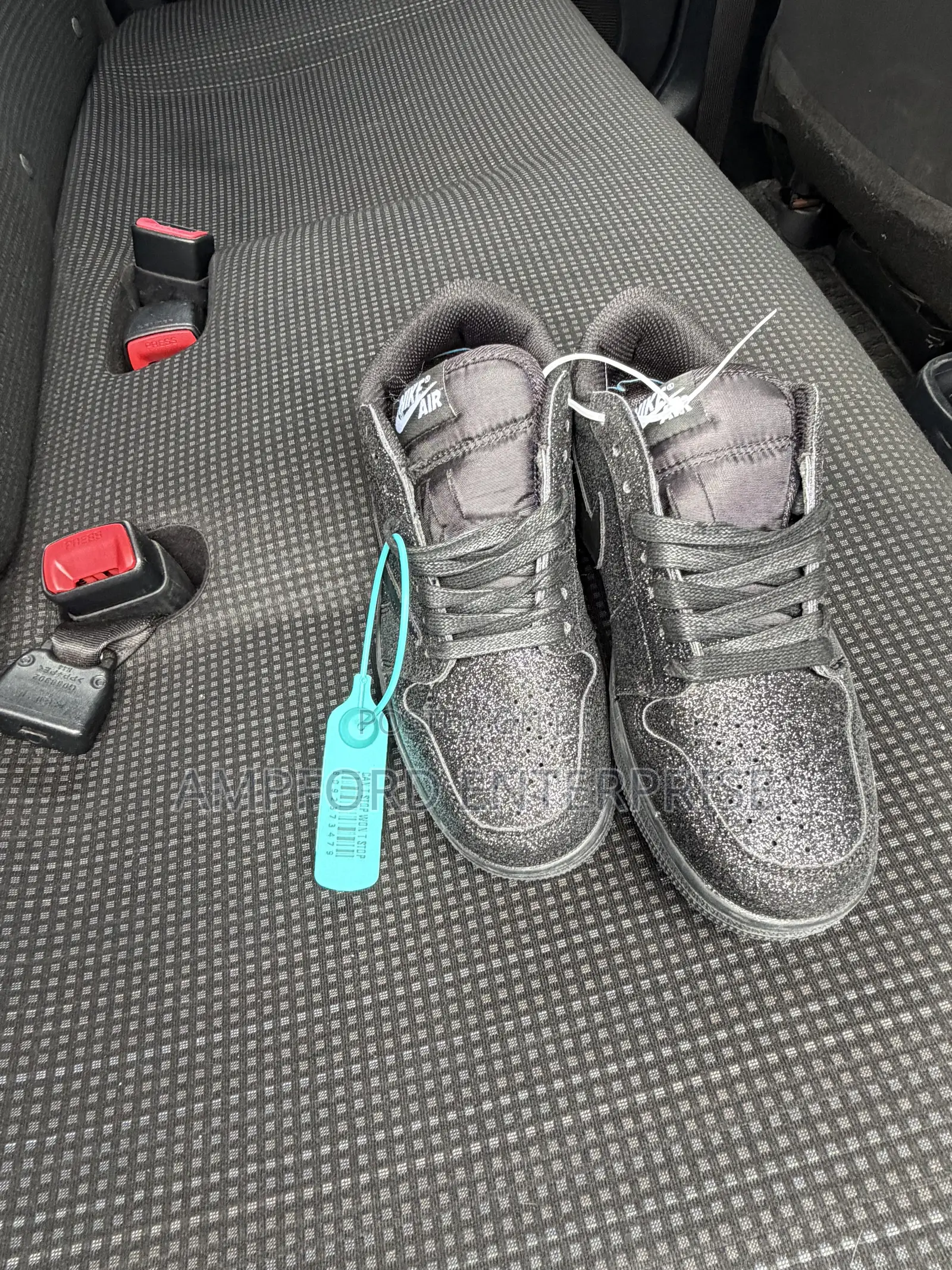 Black Glitter Custom Jordan 1s