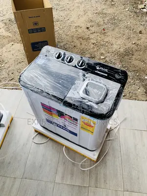 Ultra Modern Sleek 7kg Topload Twintub Semi Automatic Pearl White