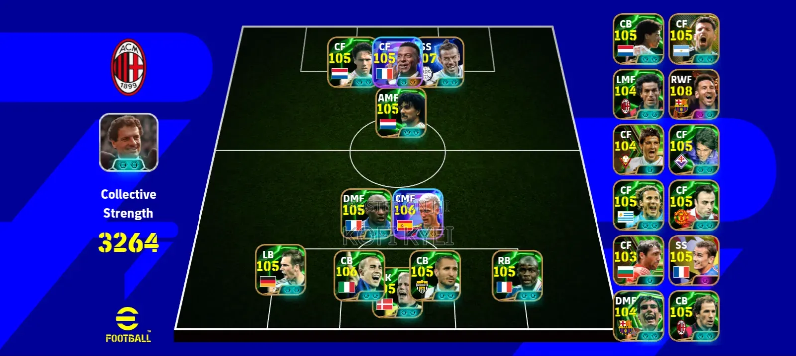 Efootball Account 3264 Stock Account
