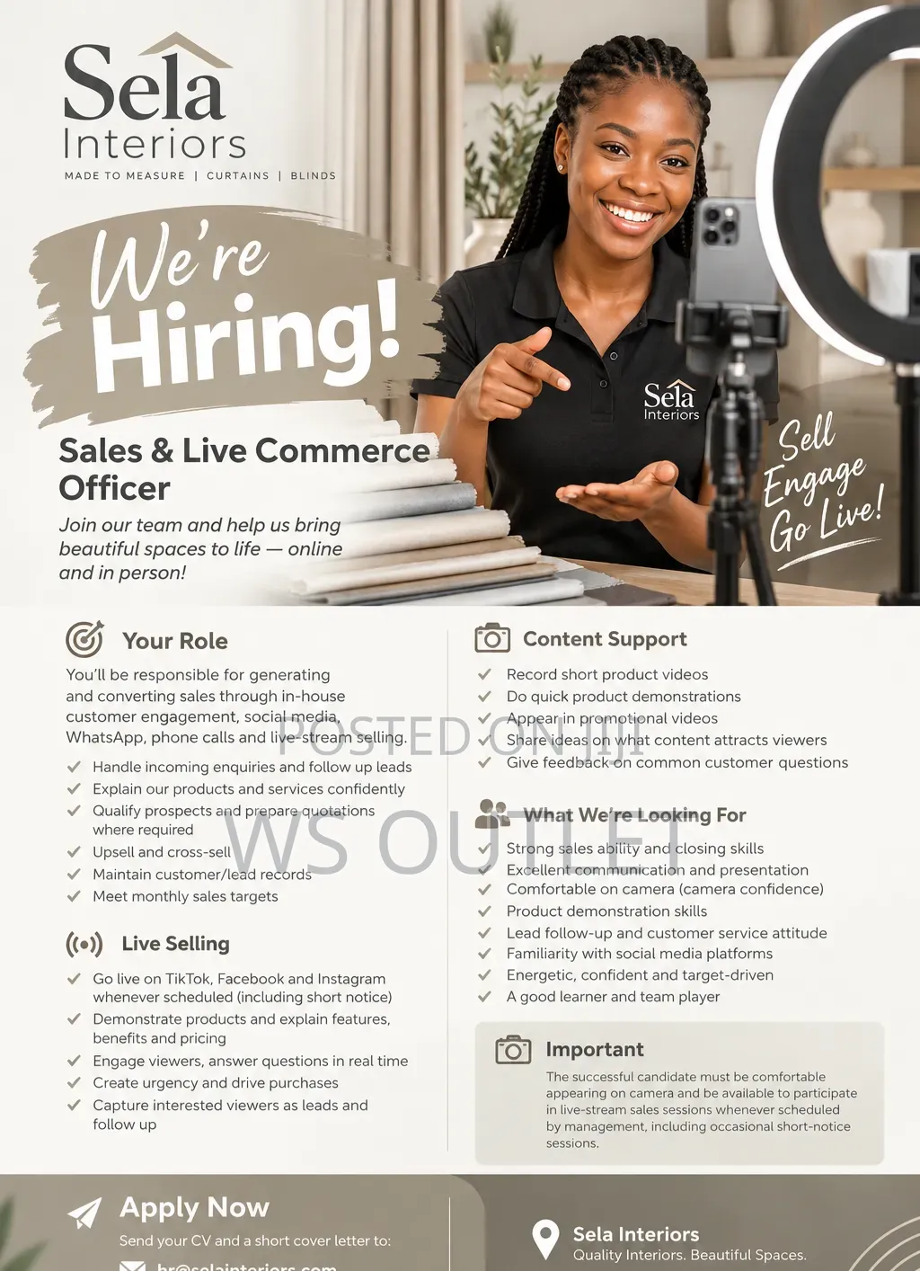 Sales & Live Commerce Officer - West Hills Mall