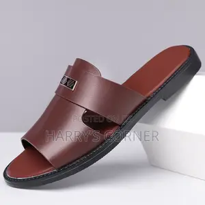 Men Leather Slippers