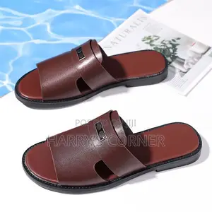 Men Leather Slippers