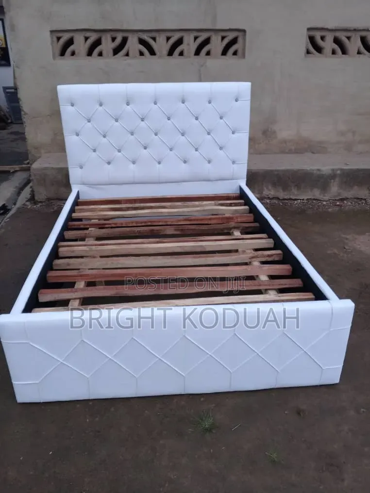 White Colored Double Bed Frame