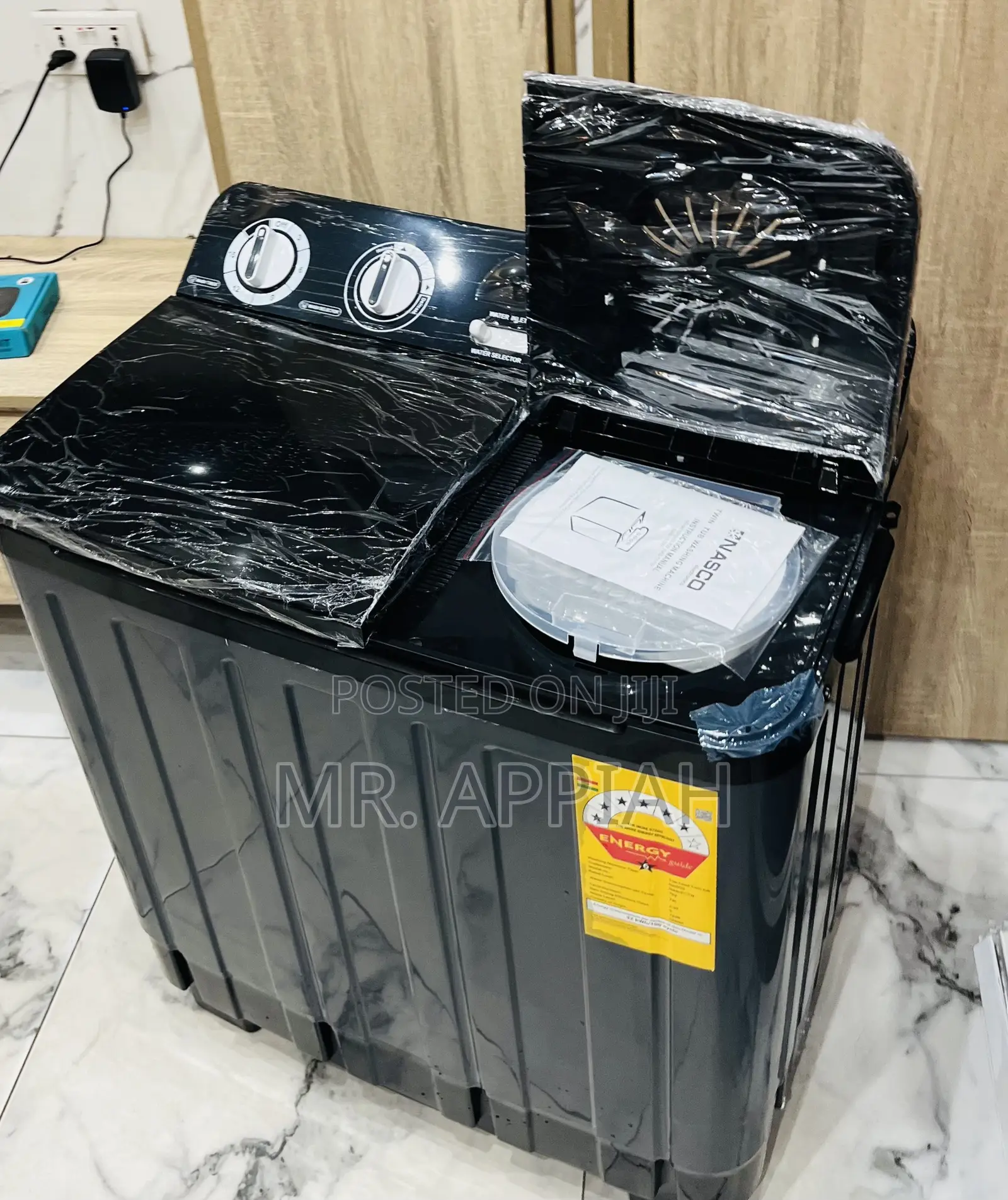 Laundry Made Easier With Nasco 7kg Spin Dry Washing Machine(dark Gray)