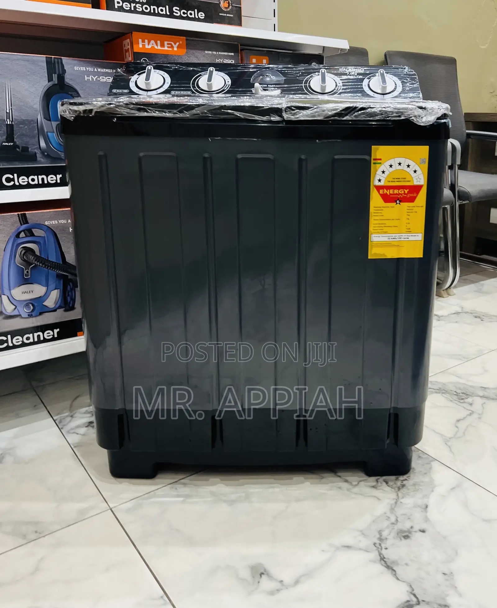 Laundry Made Easier With Nasco 7kg Spin Dry Washing Machine(dark Gray)