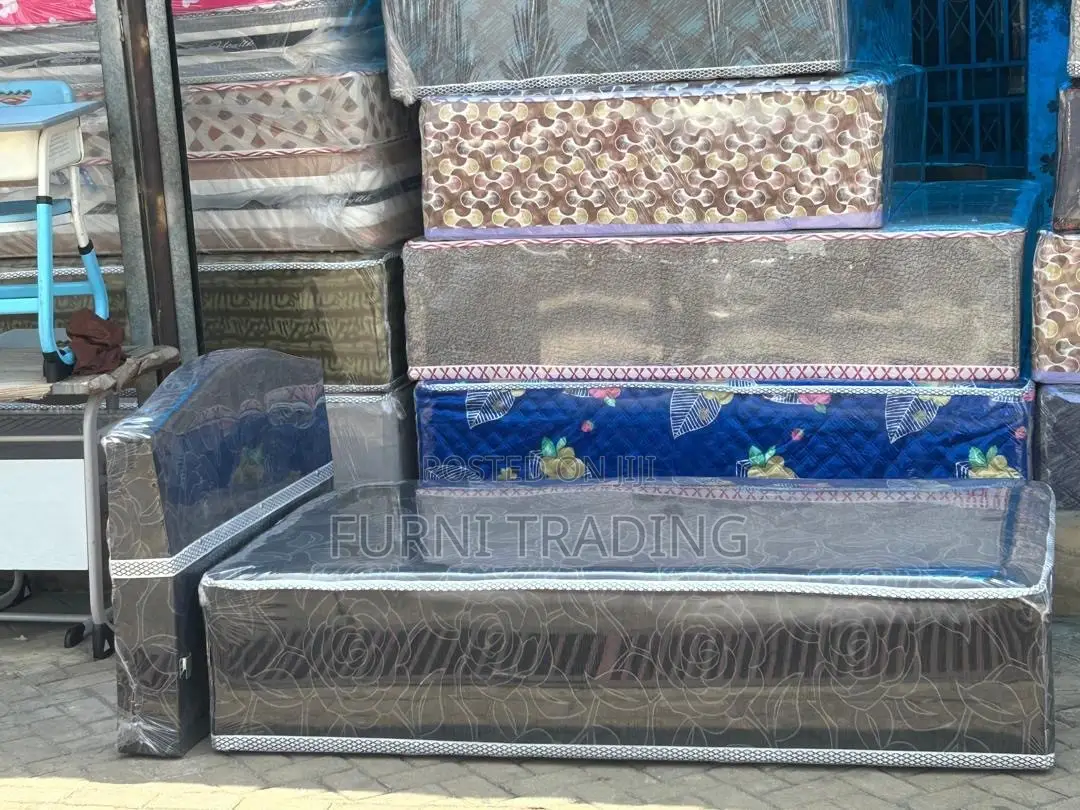 Upholstered Single Bed With Mattress
