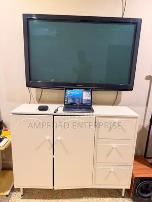 Modern Storage Cabinet With Arched Doors and Drawers