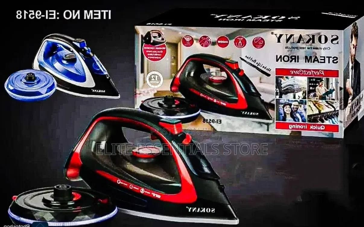 High Quality Sokany Cordless Steam Iron