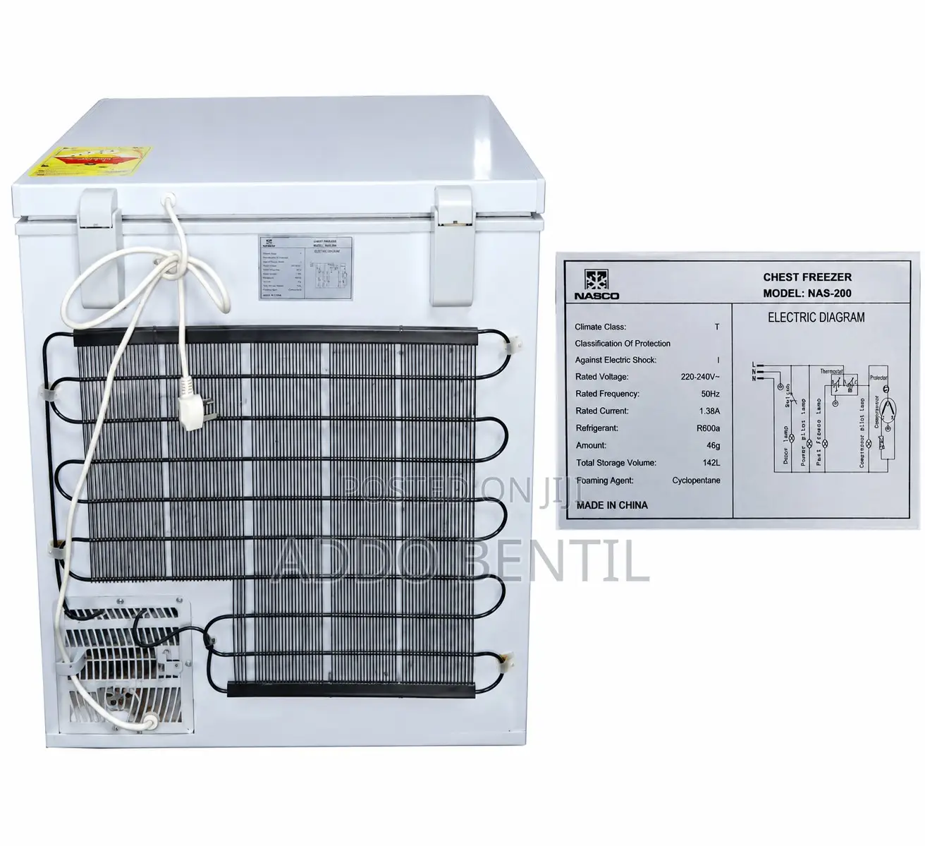 Nasco 142L Chest Freezer – Good Working Condition